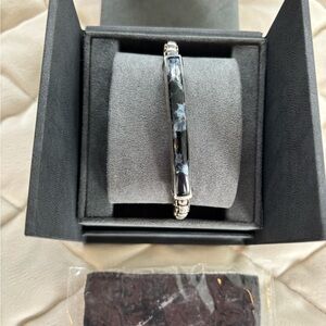 David Yurman Sterling Silver Pietersite Bracelet